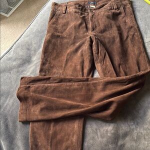 J crew real suede Brown Pants